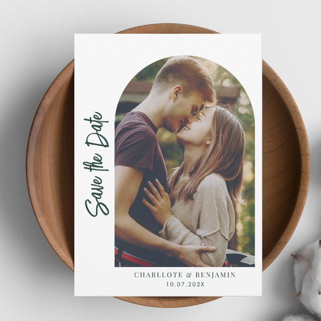 Reserve A Data Arco de Casamento de Foto Fofa (Cute Photo Arch Wedding Save the Date)