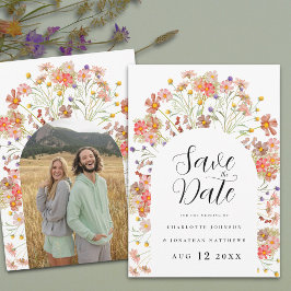 Reserve A Data Arco de Foto Floral Boho Casamento