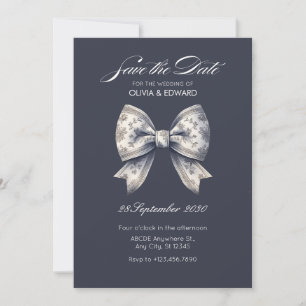 Reserve A Data Arco decorativo cinza casamento