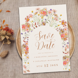 Reserve A Data Arco Floral Boho de Casamento