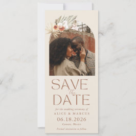 Reserve A Data Arco Floral Boho Foto Casamento Salve A Data