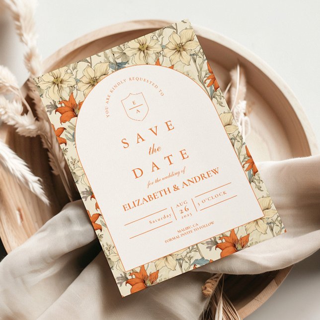 Reserve A Data Arco Floral de Outono para Casamento (Criador carregado)
