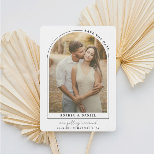 Reserve A Data Arco Moderno Boho com Foto
