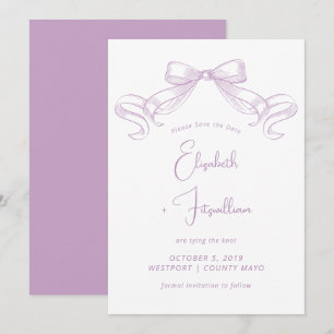 Reserve A Data Arco Romântico esboçado   Lilac Tie The Knot