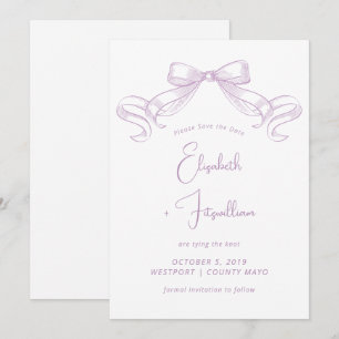 Reserve A Data Arco Romântico esboçado   Lilac Tie The Knot