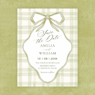 Reserve A Data Arco verde pastel suave casamento