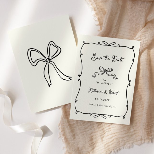 Reserve A Data Arcos Desenhados à Mão Branca Salve a Ficha de Dat (Criador carregado)