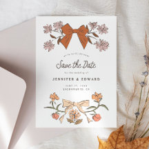 Arcos e Blossomas Terracotta Salvar a Data