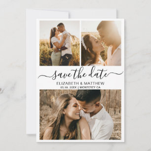 Reserve A Data Arranjo para Colagem de Fotos do Script Elegante M