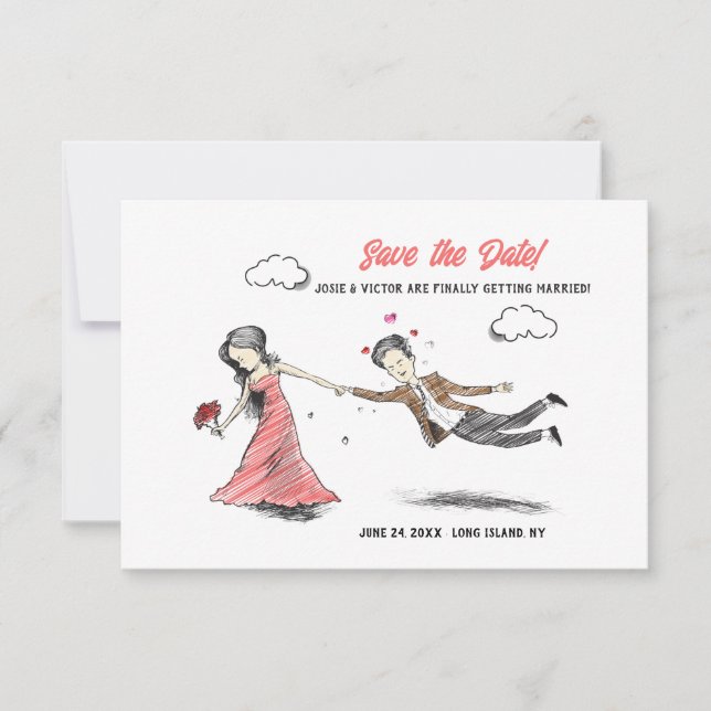 Reserve A Data Arrastando-O Para O Altar Salvar A Data (Frente)