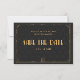 Reserve A Data Art Deco Save The Date
