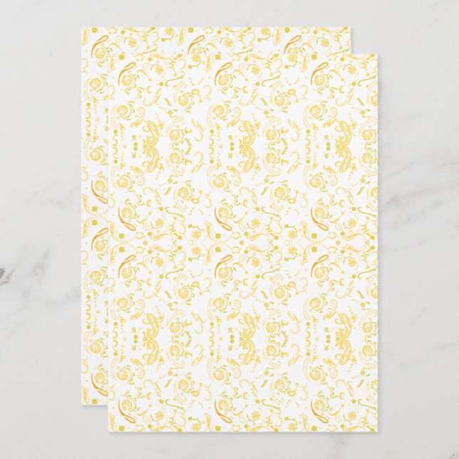 Reserve A Data Art Nouveau Floral – Mandala Paisley Poster Art (Frente/Verso)