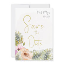 Arte Aquarelado Floral Boho Monstera Tropical