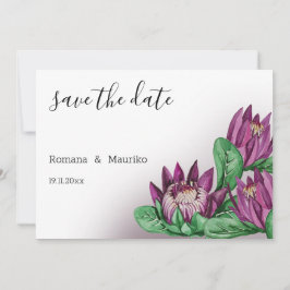 Reserve A Data Arte de Aquarela Roxo Profundo