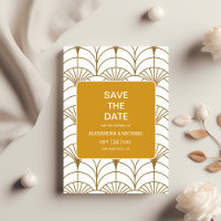 Arte Geométrica Deco Dourado Casamento Gatsby Bran