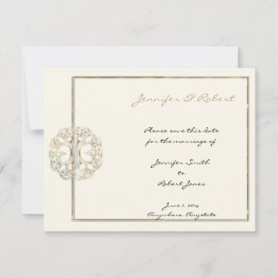 Reserve A Data Árvore Celta da Vida Dourada Salvar a Data