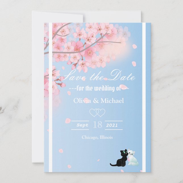 Reserve A Data Árvore cerejeira (Frente)