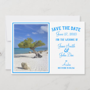 Reserve A Data Árvore de Divi Azul de Casamento de Destino Aruba