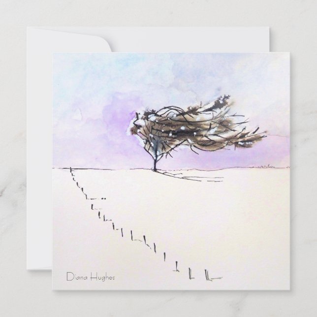 Reserve A Data Árvore de inverno (Frente)