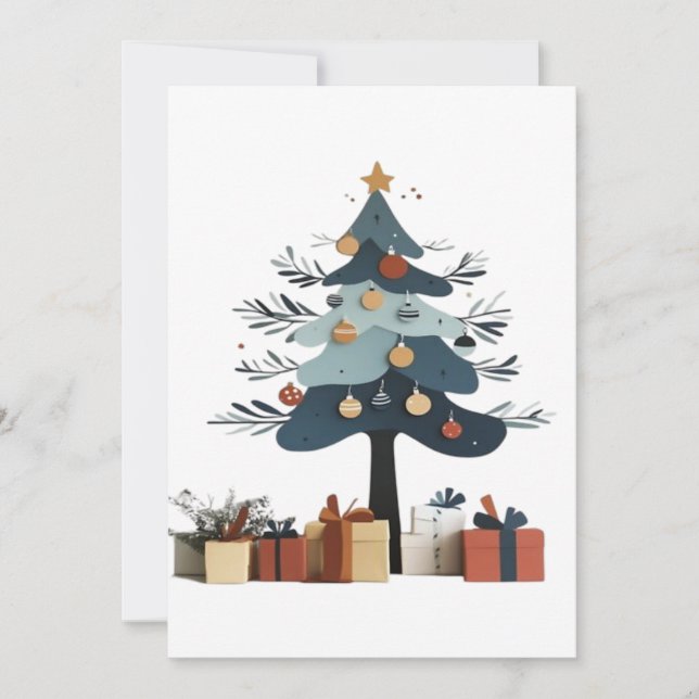 Reserve A Data árvore de Natal (Frente)