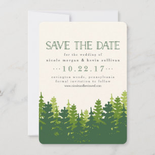 Reserve A Data Árvores de Pinheiros Russos Salvem a Data