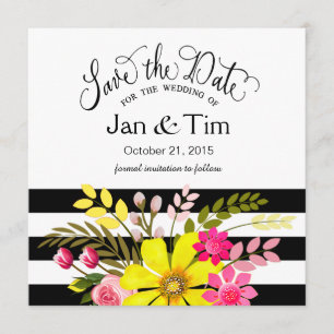 Reserve A Data As flores listradas brancas pretas salvar o