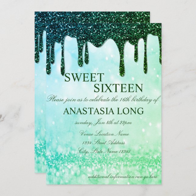 Reserve A Data As Sequências Verdes Modernas Salvem A Data (Frente/Verso)