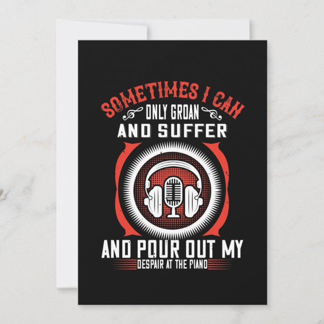 Reserve A Data Às Vezes Eu Só Posso Crescer E Sofrer (Frente)