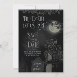 Reserve A Data Até que a Morte nos Separe Casamento Gótico