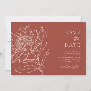 Reserve A Data Australiano Nativo Botânico Waratah Protea