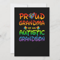 Autismo Sensibilização Orgulhosa Vovó