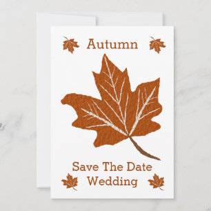 Reserve A Data Autumn Design Wedding