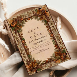 Reserve A Data Autumn Woodland Botanical Quinceañera