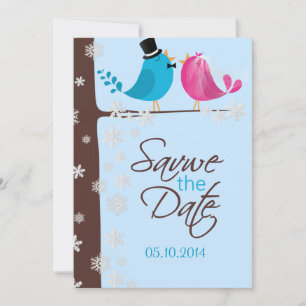 Reserve A Data Aves do casal na Ramificação   Winter Save the D