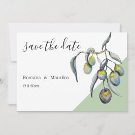 Reserve A Data Azeitonas mágicas pintadas à mão