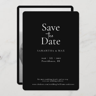 Reserve A Data B/W As duas fotos B/W dos EUA salvam a data