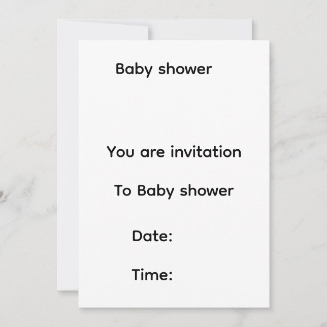 Reserve A Data Baby shower invitation  (Frente)