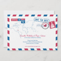 Bahamas Air Mail Casamento Salvar Data