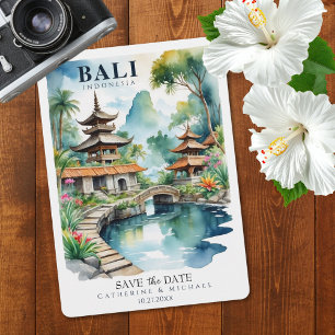Reserve A Data Bali Indonésia Casamento Tropical Asiático no Dest
