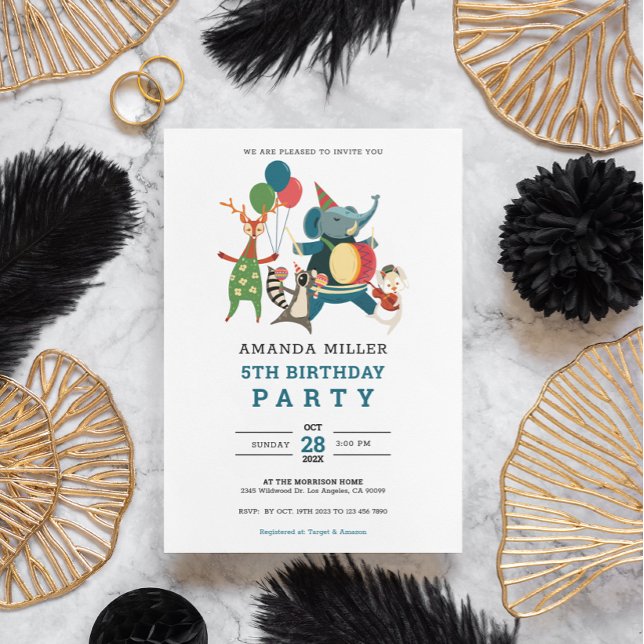 Reserve A Data Banda De Música De Festas de aniversário De Animai (Criador carregado)