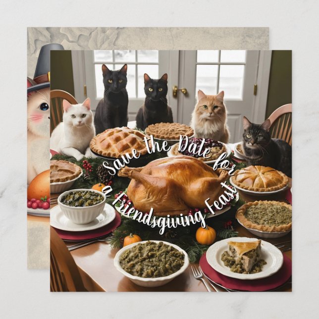 Reserve A Data Banquete de Amizade (Frente/Verso)