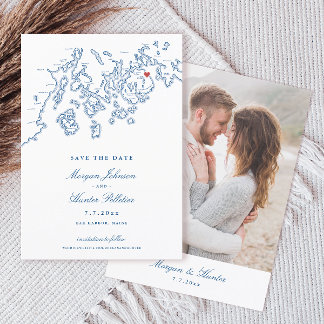 Reserve A Data Bar Harbour Maine Map Marinho Blue Photo