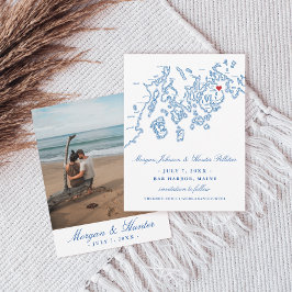 Reserve A Data Bar Harbour Maine Map Marinho Blue Photo