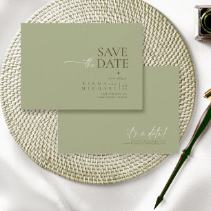 Reserve A Data Basta Casamento Chic Sage Green ID1046