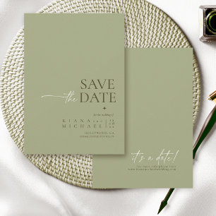Reserve A Data Basta Casamento Chic Sage Vert ID1046