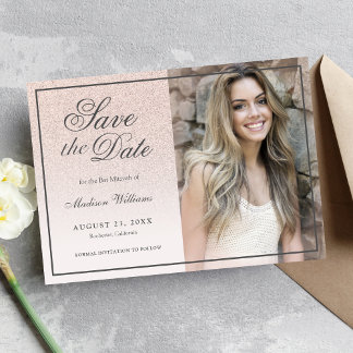 Reserve A Data Bat Mitzvah Salva A Rosa Da Fotografia Glitter Dou