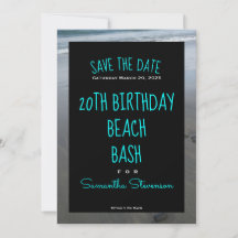 Beach Birthday Bash A Qualquer Ano Qualquer Convit