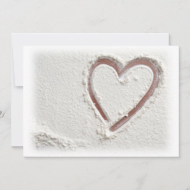 Reserve A Data Beach Sand Heart Salve a Data (Frente)