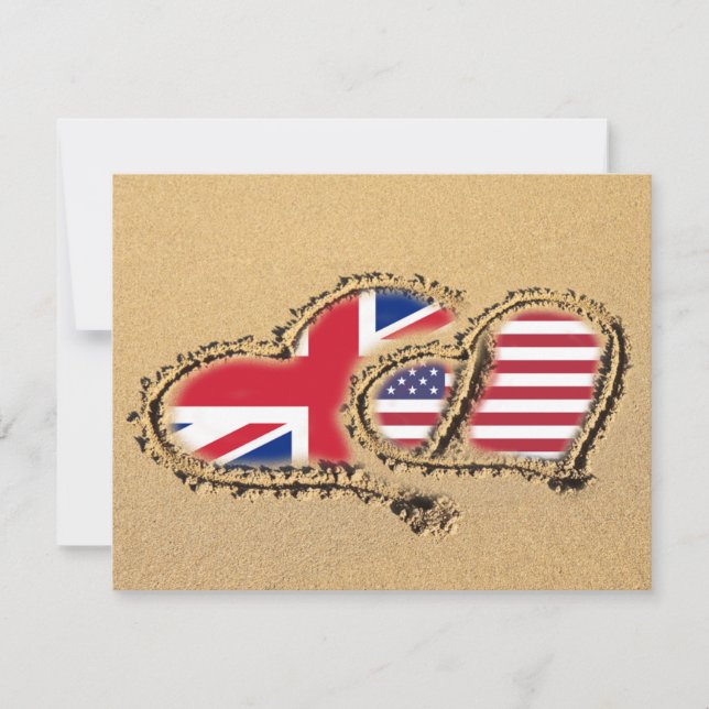 Reserve A Data Beach UK and USA Love Hearts (Frente)