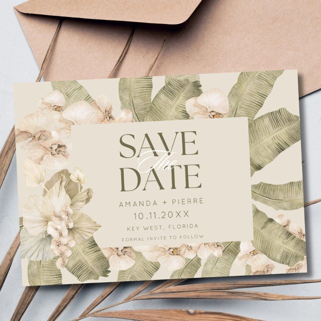 Reserve A Data Beachy Boho Foto Casamento Salve a Data (Beachy Boho Photo Wedding Save the Date)